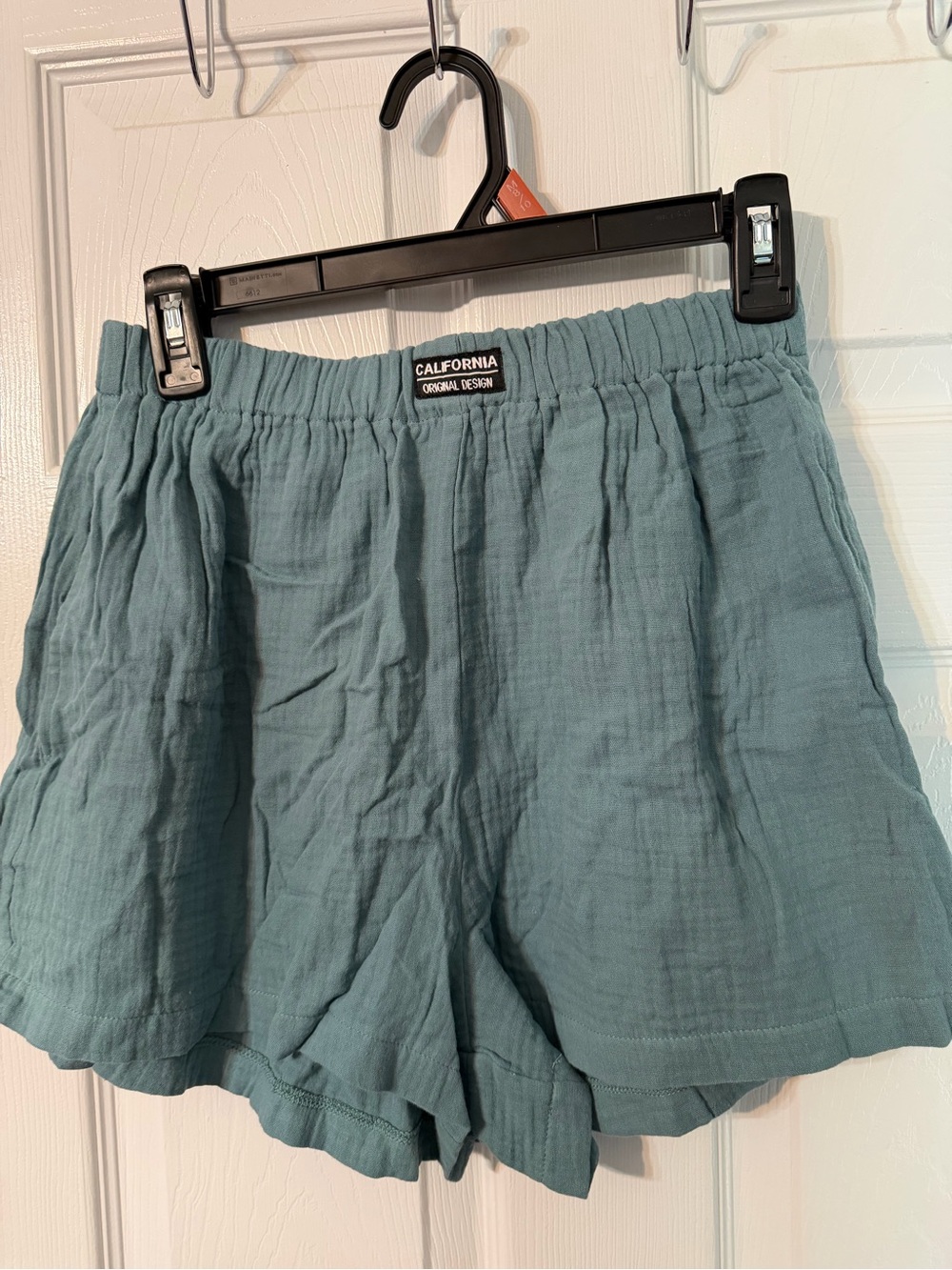 Cupshe Teal High-Waist Casual Shorts Pockets medium